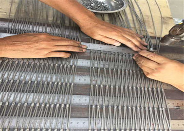 Animal Diamond Wire Mesh Fencing , Flexible Stainless Steel Tiger Wire Mesh