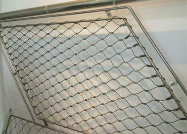 50*50mm Apeture Stair Barrier Safety Nets , Stainless Steel Netting Mesh