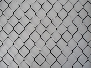 SS316 Flexible Black Oxide Rope Mesh For Ape And Bird Aviary Nettings