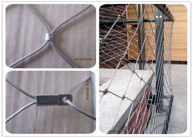 316 Flexible Stainless Steel Cable Mesh Netting Balustrade For Marinas