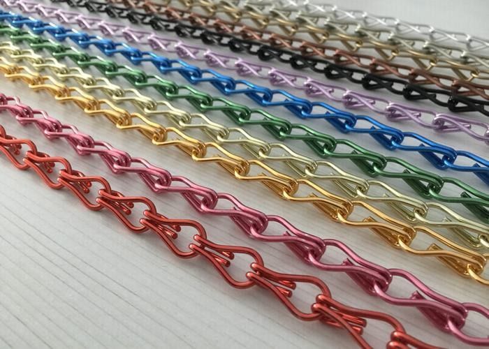 Aluminium Chain Link Fly Screen And Chain Insect Door Curtains 1.6mm 1.8mm 2.0mm